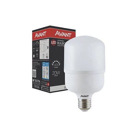 Lâmpada Led Bulbo HP E27 20W 6500K BIV - AVANT