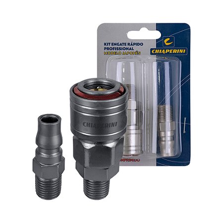 Kit Engate Rápido Macho 1/4" Mod Japones Pro - CHIAPERINI