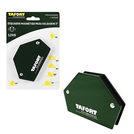 Esquadro Magnético P/ Soldagem 12kg Hexagonal - TAFORT