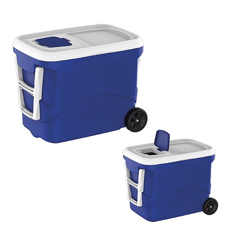 Caixa Térmica Tropical Plus C/ Rodas 50L Azul - SOPRANO