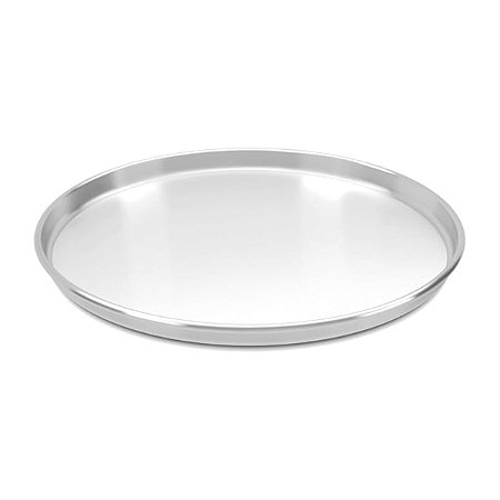 Forma de Pizza Polida Alumínio 35x2CM - PANELUX