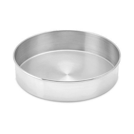 Assadeira Redonda Polida Alumínio 24x7CM - PANELUX