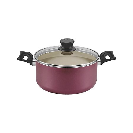 Caçarola C/Tampa Cereja Antiaderente 24CM - PANELUX