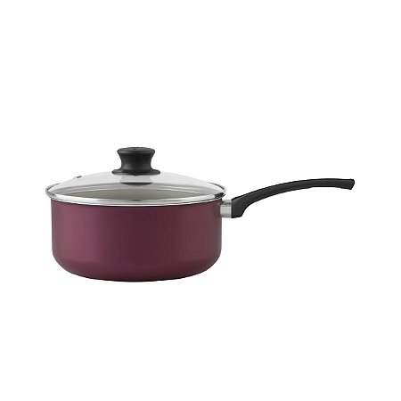 Panela C/Tampa Cereja Antiaderente 20CM - PANELUX