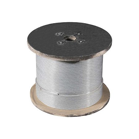 Cabo de Aço 3/16" 6X7 Galvanizado 100M - FRATI