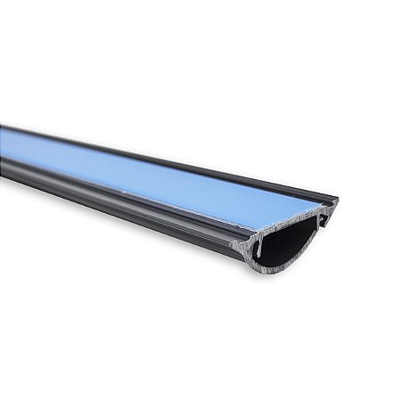Canaleta PVC de Piso Cinza 45X15X2000mm C/ Fita - ALUMBRA