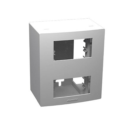 Conjunto Sobrepor 2 Módulos Separados Branca Inova Pro Fácil - ALUMBRA