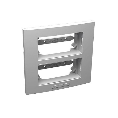 Placa C/ Suporte P/ Móvel 2 Módulos Branca Inova Pro - ALUMBRA