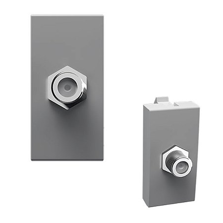 Módulo Tomada Coaxial Branco Módulo Pro - ALUMBRA