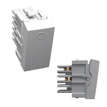 Módulo Interruptor Bipolar Simples 10A 250V Branco Módulo Pro - ALUMBRA