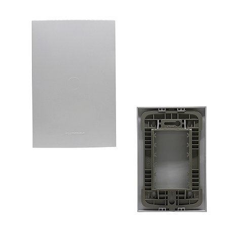 Placa 4x2 Cega C/ Suporte Branca Inova Pro - ALUMBRA