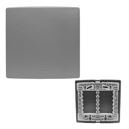 Placa 4x4 Cega C/ Suporte Concreto Siena Matte - ALUMBRA