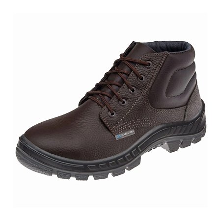 Botina Marrom Bidensidade C/ Cadarço Bico Plástico nº 45 (CA 46492) - MARLUVAS