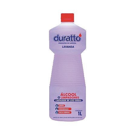 Álcool de Limpeza Lavanda 1L - DURATTO