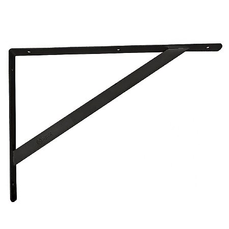 Suporte para Prateleira 40X25mm Preto (Mão Francesa) - AJAX