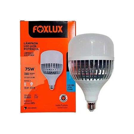 Lâmpada Led Alta Potência E-27 75W 6500 BIV - FOXLUX