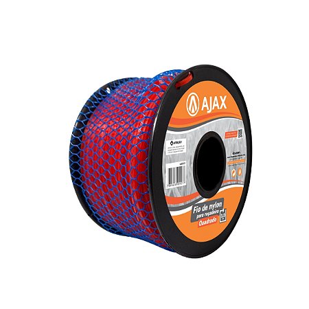 Fio de Nylon para Roçadeira 3mm X 224m Quadrado  - AJAX