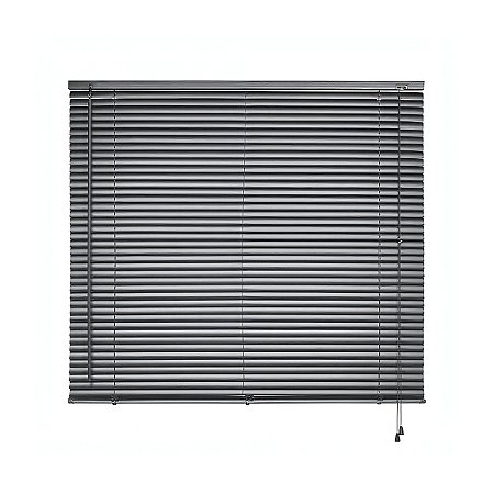 Cortina Persiana Horizontal 160x130cm Cinza Escuro (AT2906-7) - ATLAS