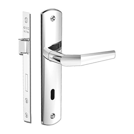 Fechadura Popline Reta Interna Cromado 40mm - SOPRANO