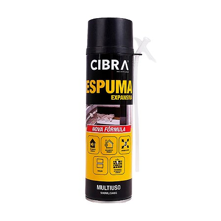 Espuma Expansiva 500ml 340g - CIBRA