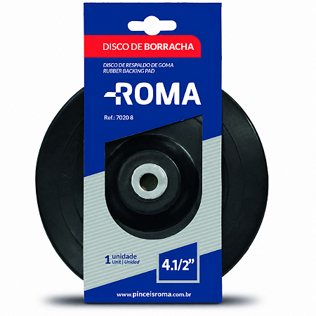 Disco de Borracha Flexível 4.1/2" - ROMA