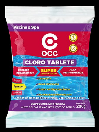 Cloro Múltipla Ação Pastilha (90%)  200g - OCC