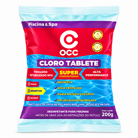 Cloro Múltipla Ação Pastilha (90%) 200g - OCC