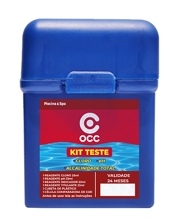 Kit Teste Estojo 3X1 Cloro / Ph / Alcalinidade - OCC