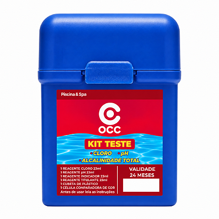 Kit Teste Estojo 3X1 Cloro / Ph / Alcalinidade - OCC