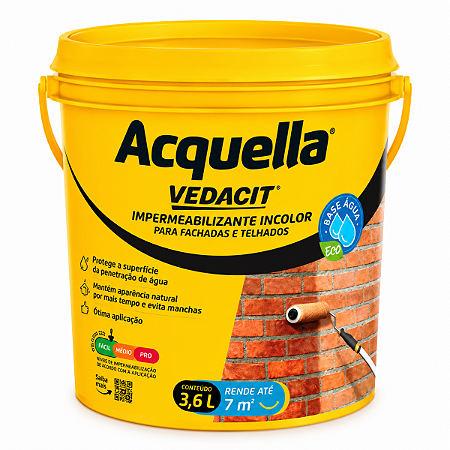Acquella Base Água 3,6L - VEDACIT