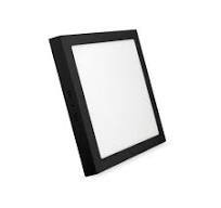 Luminária Led Sobrepor Quadrada Preta 24W 6500K BIV - FOXLUX