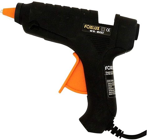 Pistola de Cola Quente Bivolt Média 40W - FOXLUX