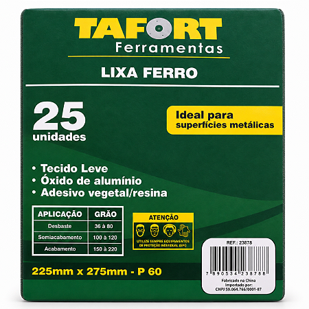 Lixa Ferro Gr 060 (25Pcs) - TAFORT