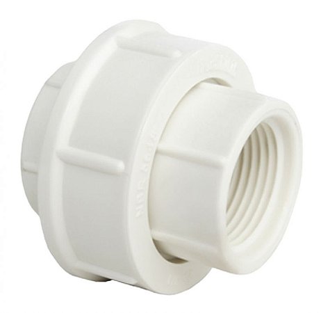 União Roscável 1 Branco Pct C/ 10 - PLASTUBOS