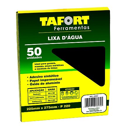 Lixa D'Água Gr 220 (50Pcs) - TAFORT