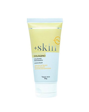 Creme Facial Colágeno e Vitamina B3 Niacinamida 60g +skin pele mais protegida e forte