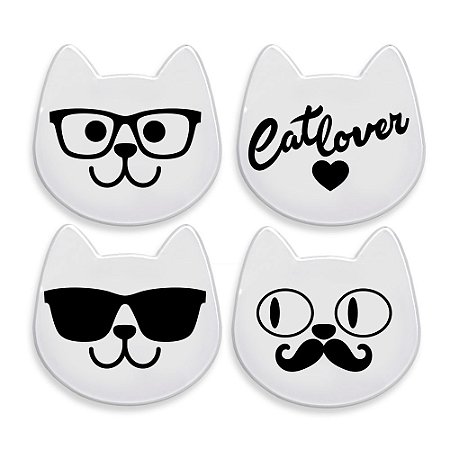 Kit Porta-Copos Gatinhos