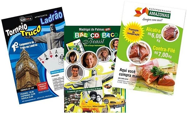 Folheto Couchê 90 gr