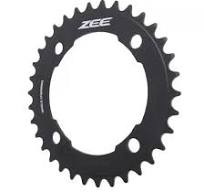 Coroa Shimano Zee FC-M640 38D BCD 104mm em alumínio, y1ng38000