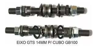 Kit Eixo P/Cubos Gts K-Axles BMX 14mm GB100/GB200 Completo