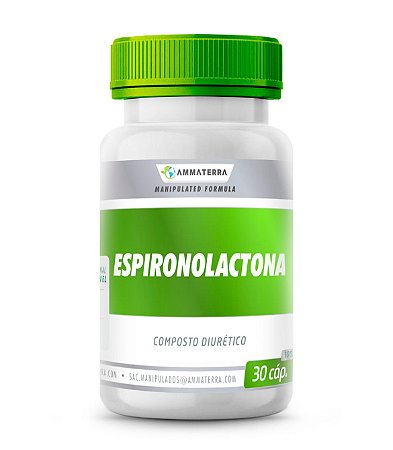 Espironolactona  30 Cápsulas 100mg, ( AUMENTA A ELIMINAÇÃO DE ÁGUA  ATRAVÉS DA URINA E ATUA COMO ANTI- HIPERTENSIVO, DIMINUINDO ASSIM A PRESSÃO ARTERIAL)