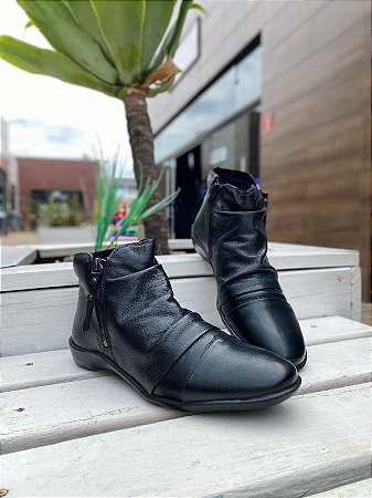 BOTA ANGEL COURO CONFORT PRETO