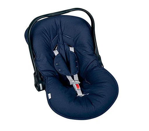 Capa Bebê Conforto com Protetor de Cinto Azul - Batistela