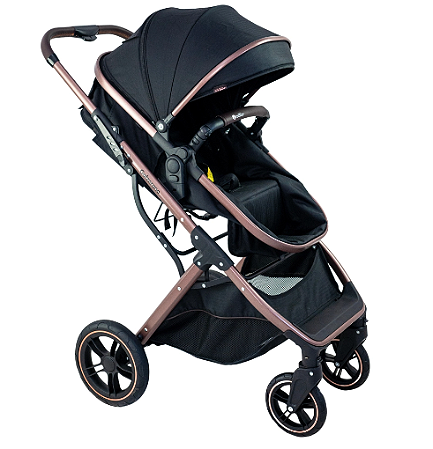 Carrinho de Bebê Travel System Zoe Preto - Galzerano