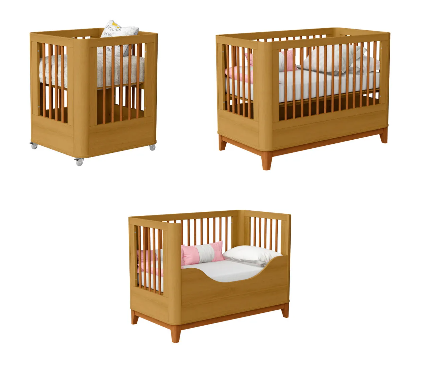 Berço Boom 3 em 1  Slim Classic - Reller