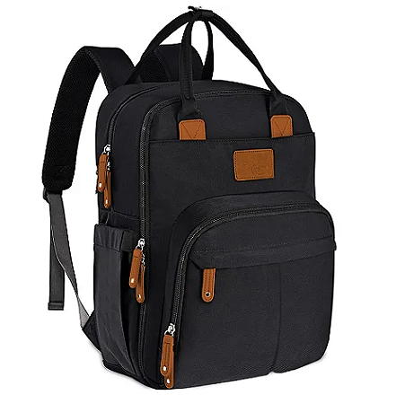 Mochila de Maternidade  Multifunciona Cinza Chumbo
