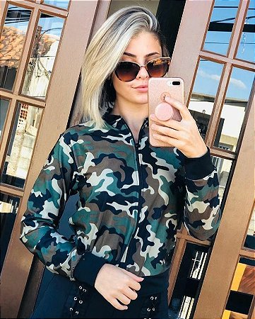 Jaqueta Bomber Camuflada