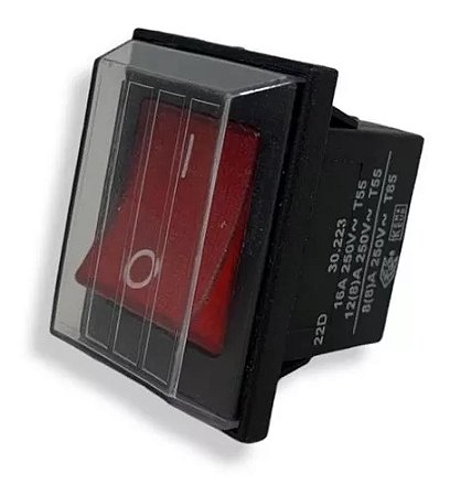 Interruptor para extratoras BIP 16A Vermelho IPC BRASIL
