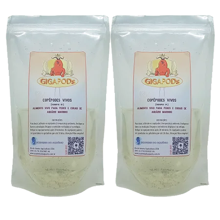 2X GIGAPODS (Copépodes GIGANTES VIVOS) - Zooplâncton para Aquário Marinho
