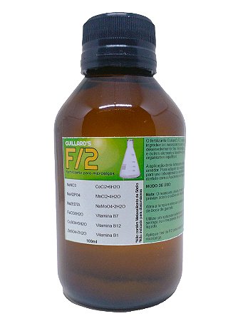 F2 - Fórmula Guillard - Alimento Para Fitoplâncton